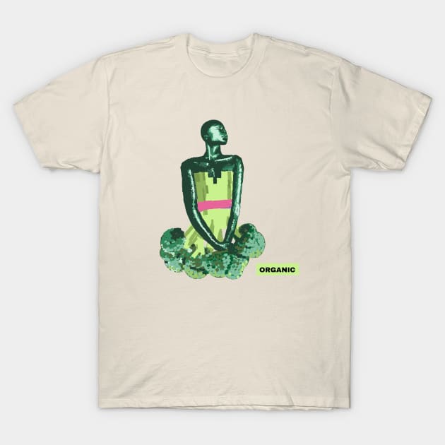 Broccoli Lady T-Shirt by udara